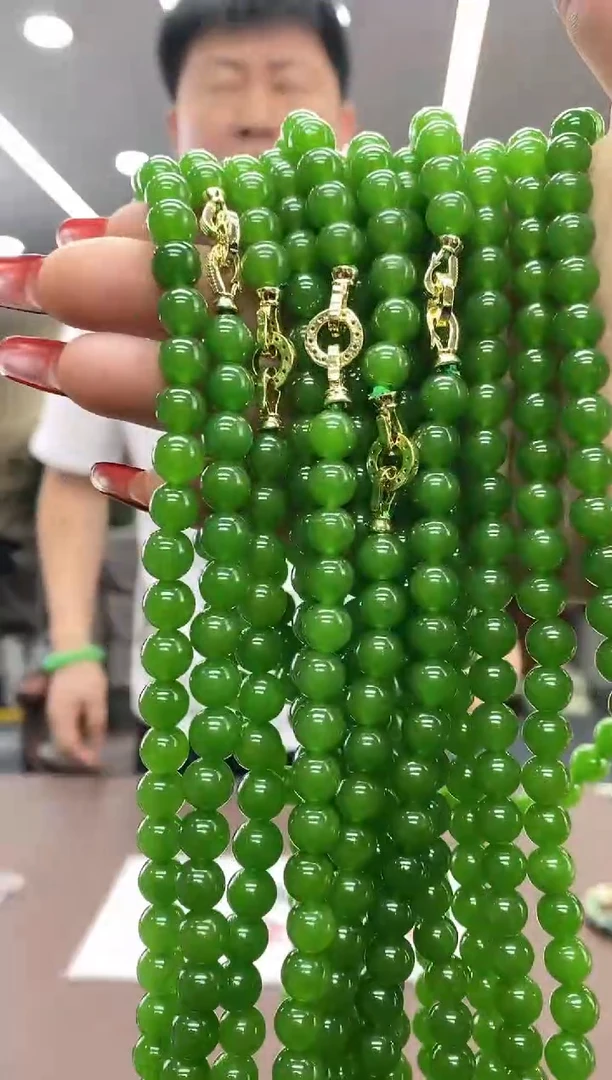 【闪购商品】岫玉108粒卡8未镶嵌多样式发货随机发一