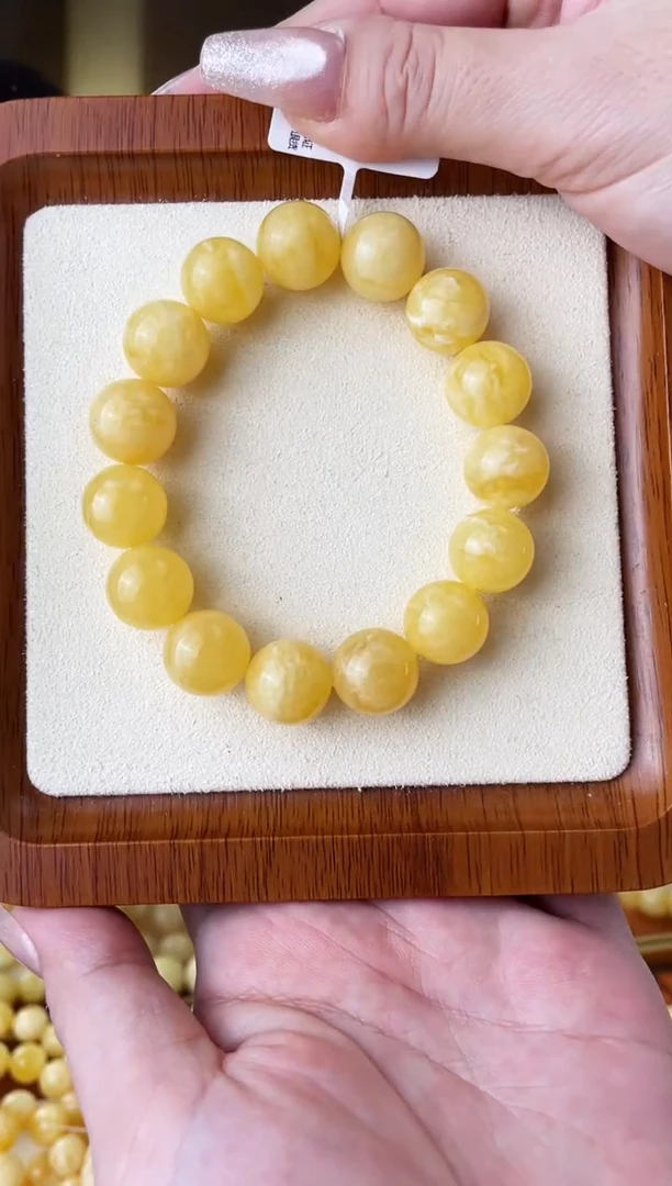 裸石蜜蜡未镶嵌手串