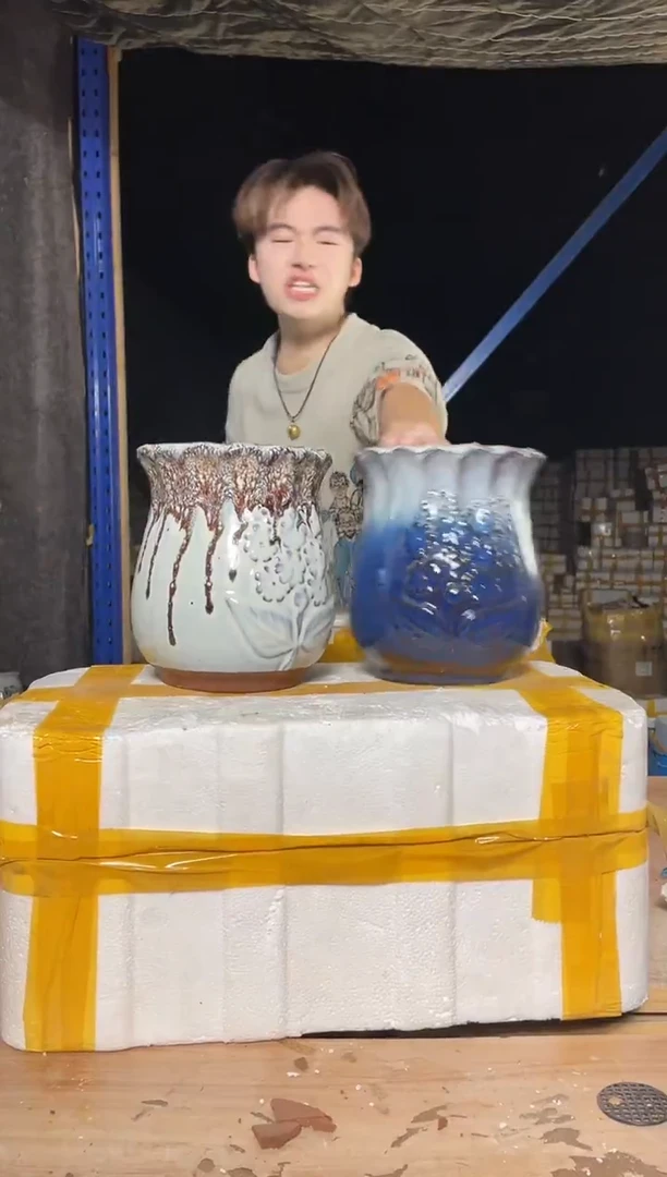 紫砂花盆宜兴紫砂粗陶花盆尺寸16*18