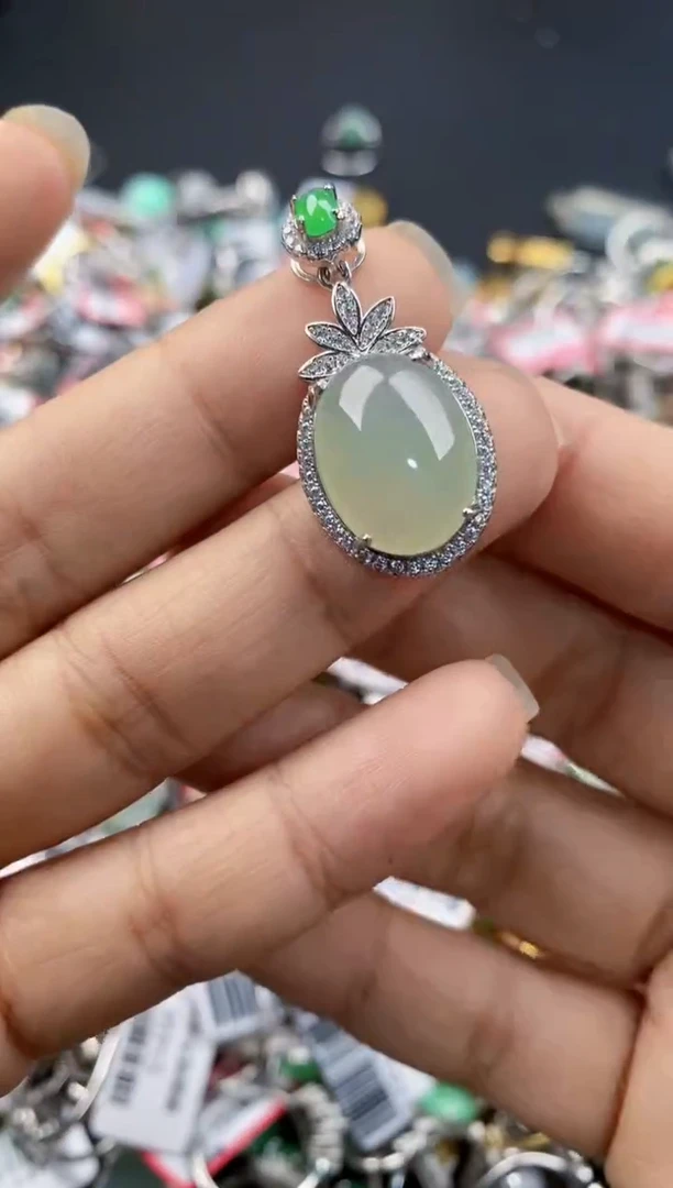 银S925镶嵌戒指翡翠111---3