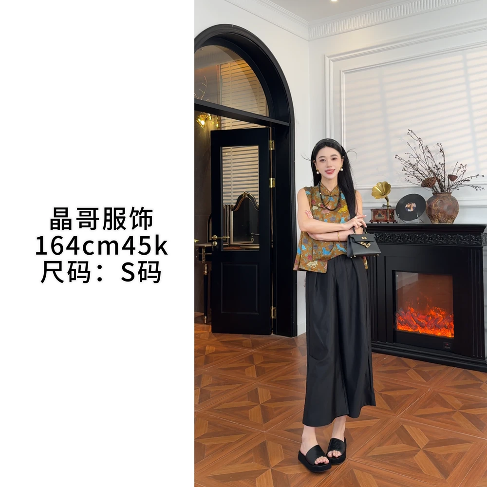 【玉兔东升马甲】新中式休闲百搭夏季国风薄款无袖马甲上衣