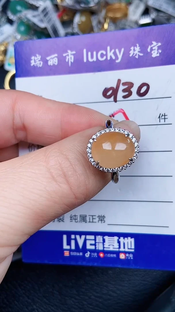 颈饰银S925镶嵌翡翠0130