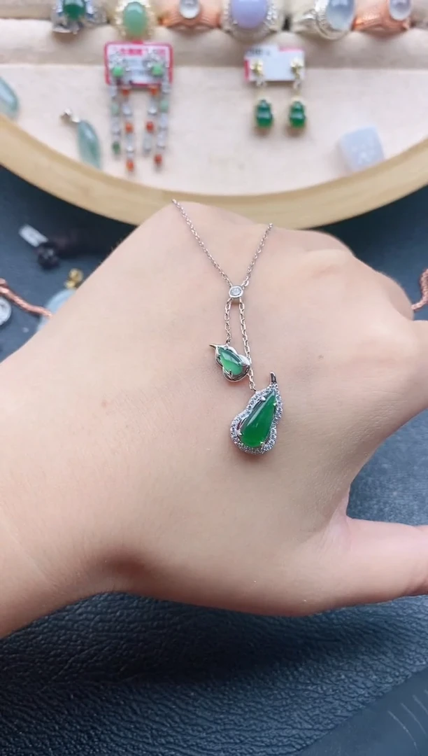 翡翠戒指银S925镶嵌1