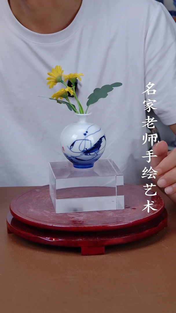 瓶景德镇手工手绘陶瓷摆件1