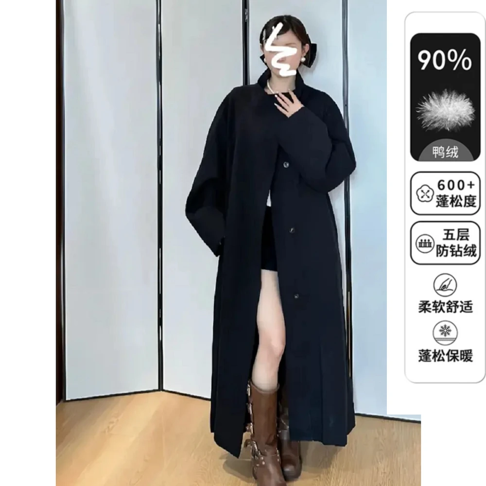 【羽绒风衣】都市浪漫~新款宽松显瘦小个子韩版休闲英伦风衣外套女