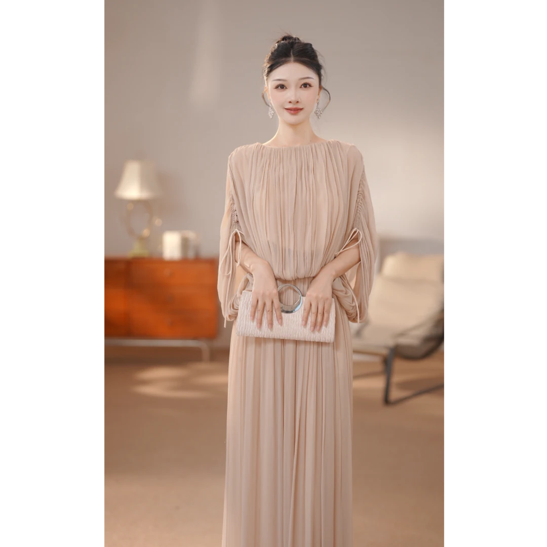 范冰冰同款【静静】抽绳多种穿法细褶半裙+上衣套装YL0331+YL0376