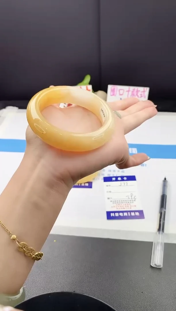 未镶嵌手镯石英质玉j77-HB59+