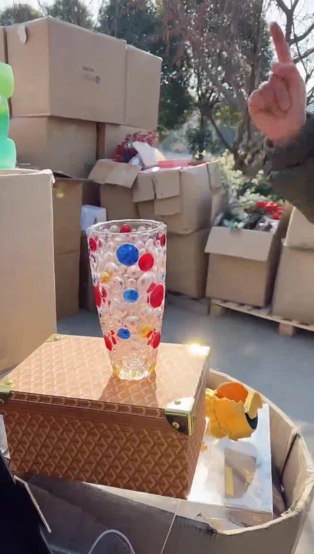 【闪购商品】玻璃海燕微瑕花瓶--8JY97