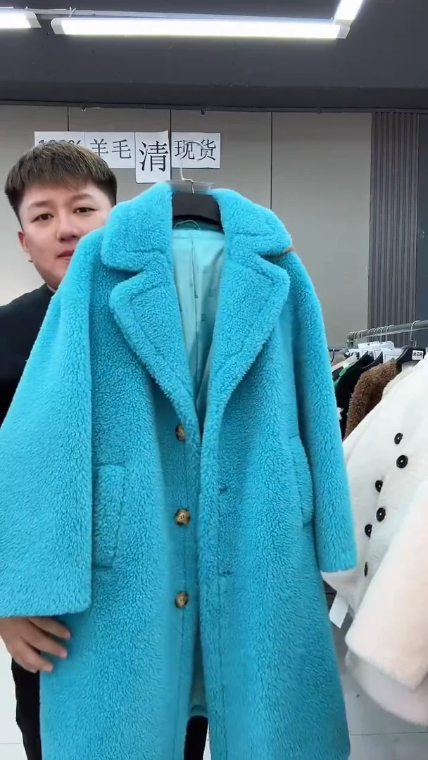 冬季女士100%羊毛外套福利款016M