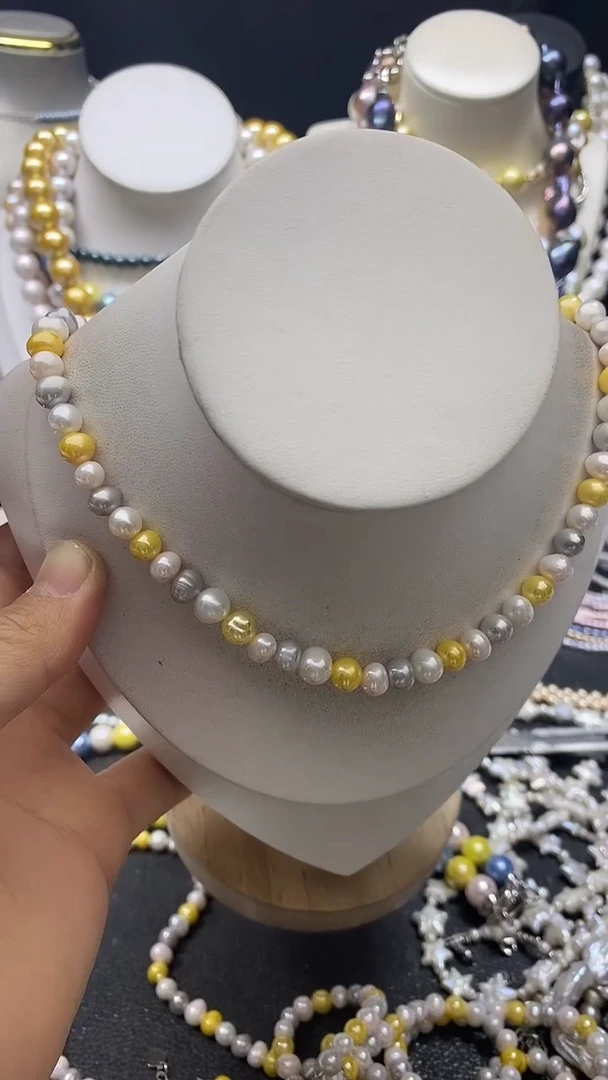 颈饰未镶嵌淡水珍珠多人