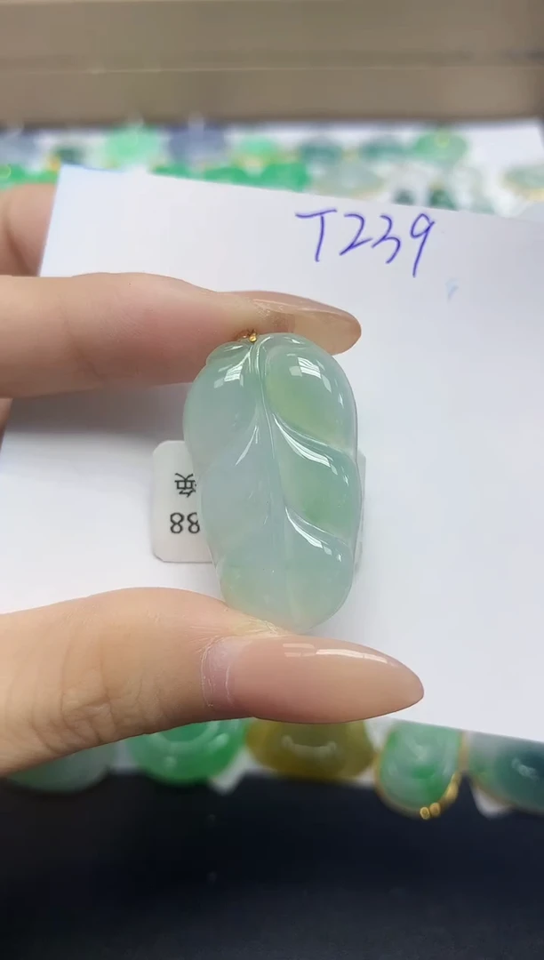 颈饰18K金镶嵌翡翠天然缅甸翡翠A货翡翠百元以上9元证书费自理