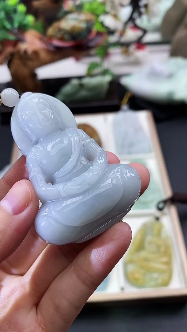 颈饰未镶嵌翡翠天然缅甸A货翡翠
