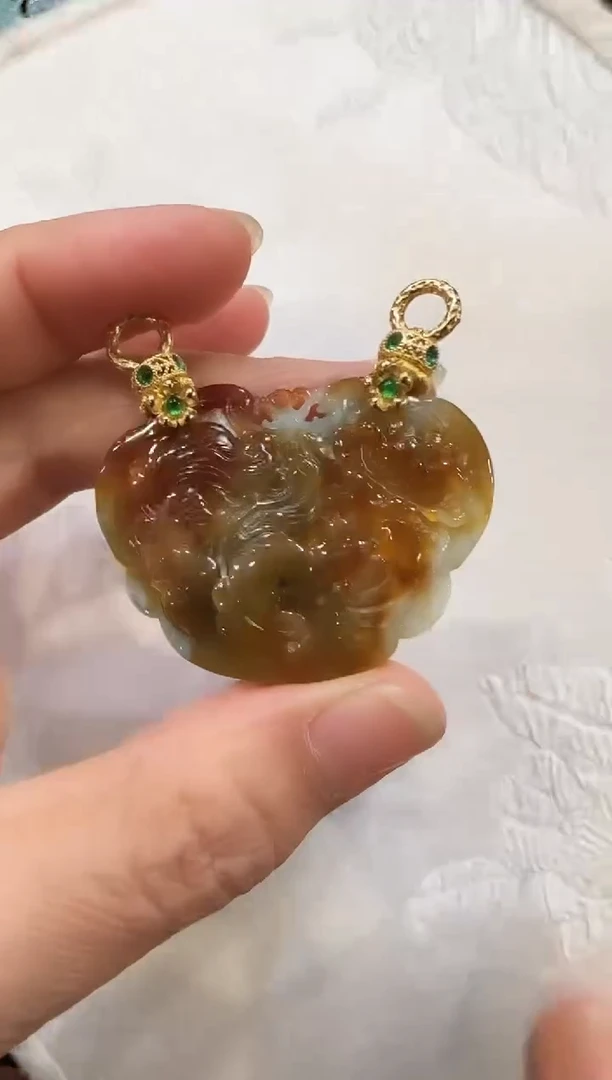 颈饰未镶嵌翡翠国风