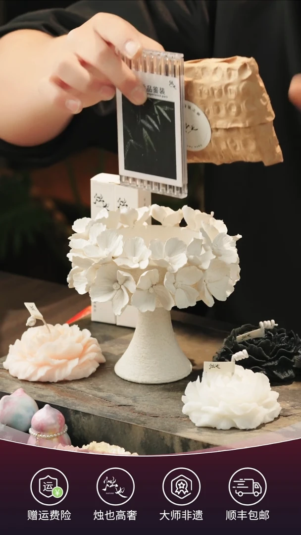 陶瓷烛也景德镇非遗手捏烛台