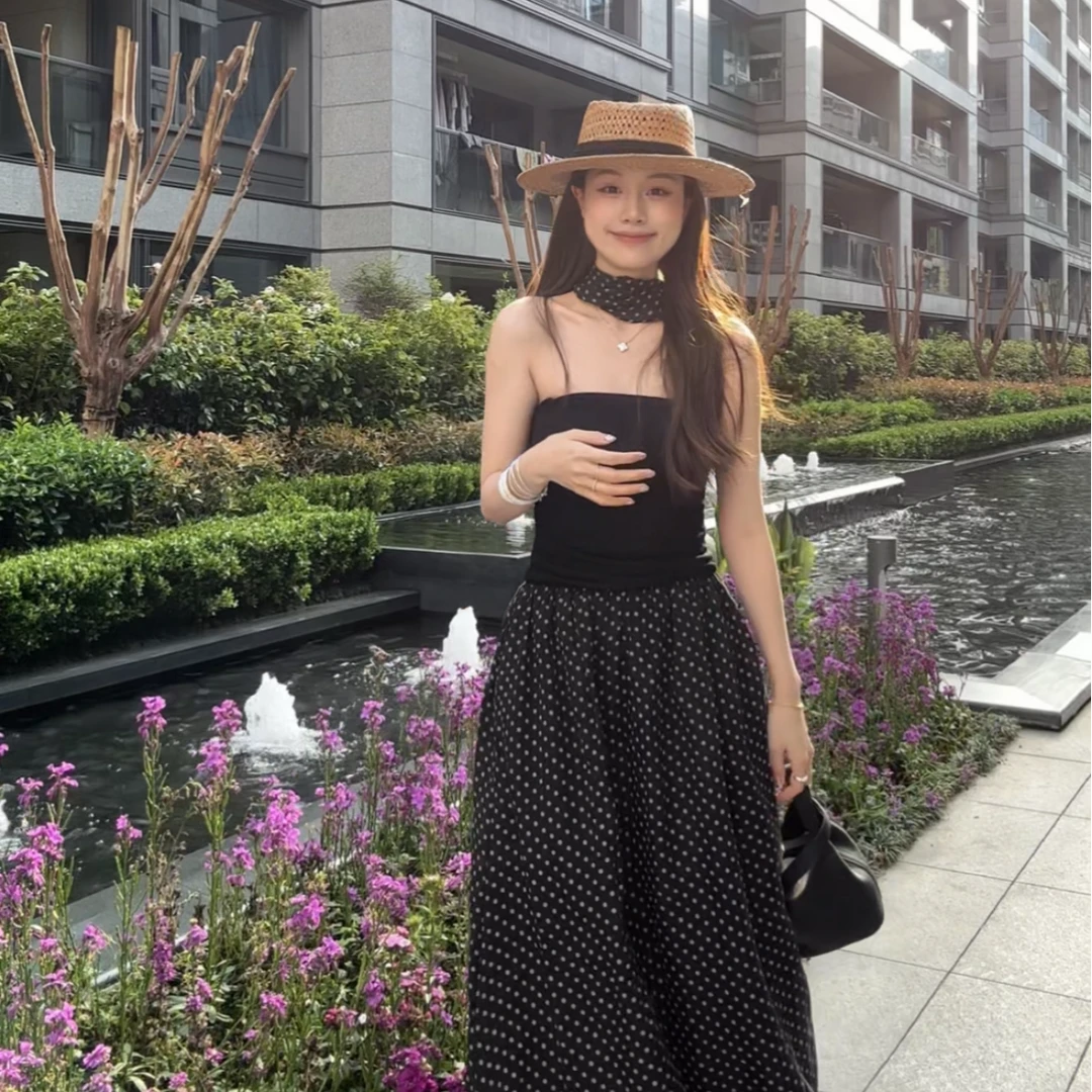 【巴洛克公主】2025夏季新款百搭时尚休闲宽松ins韩版连衣裙