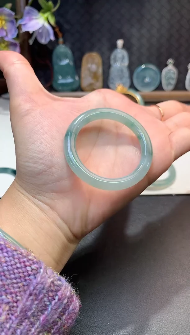 未镶嵌定制翡翠毛货35.5*6.3*5.8