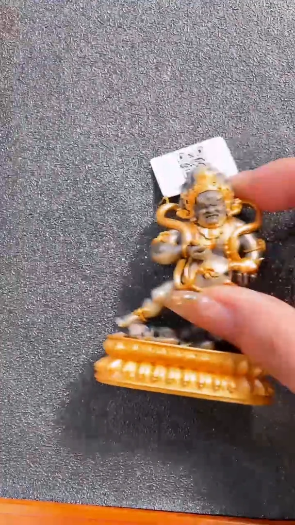 铜合金无喜三福文创 黑财神摆件