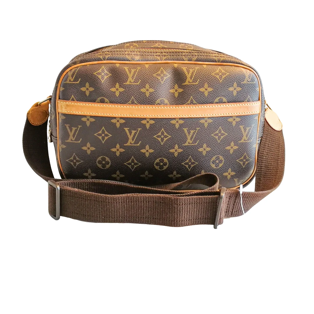 95新 LV lv 老花单肩包 031204