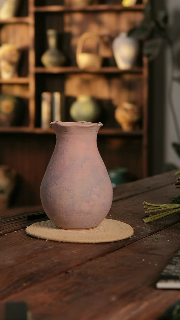 摆件11-375 陶瓷花器高24口径10