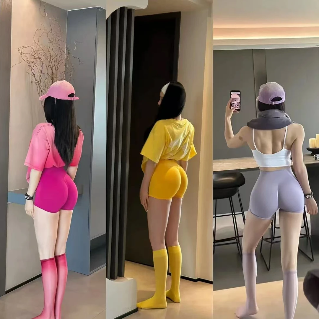 紧身蜜桃提臀夏季短裤女高腰收腹显瘦跑步训练弹力速干健身短裤