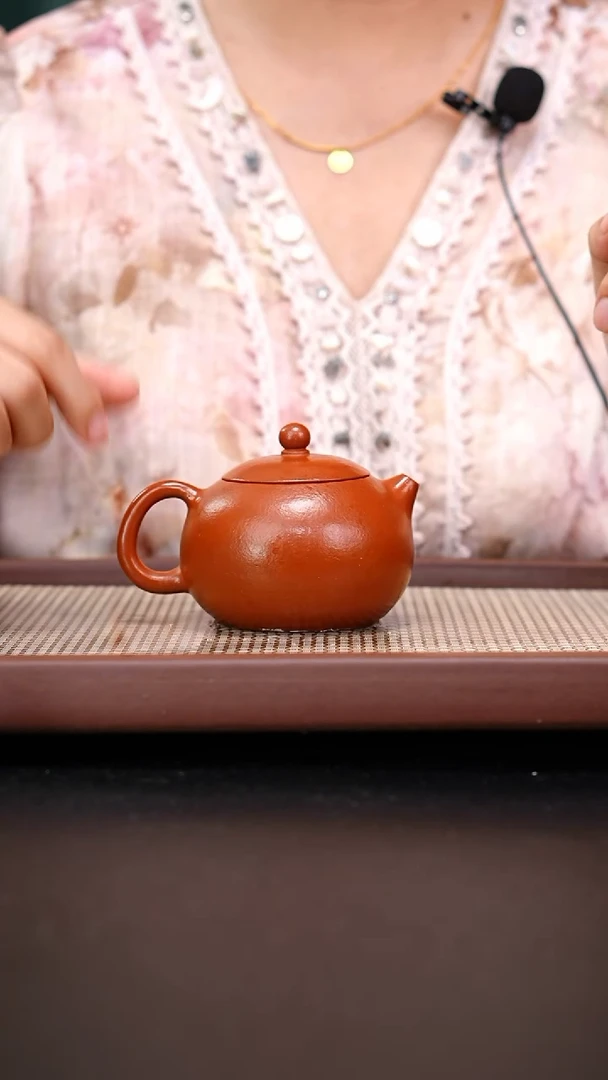 茶壶紫砂全手工黄龙山朱泥西施200