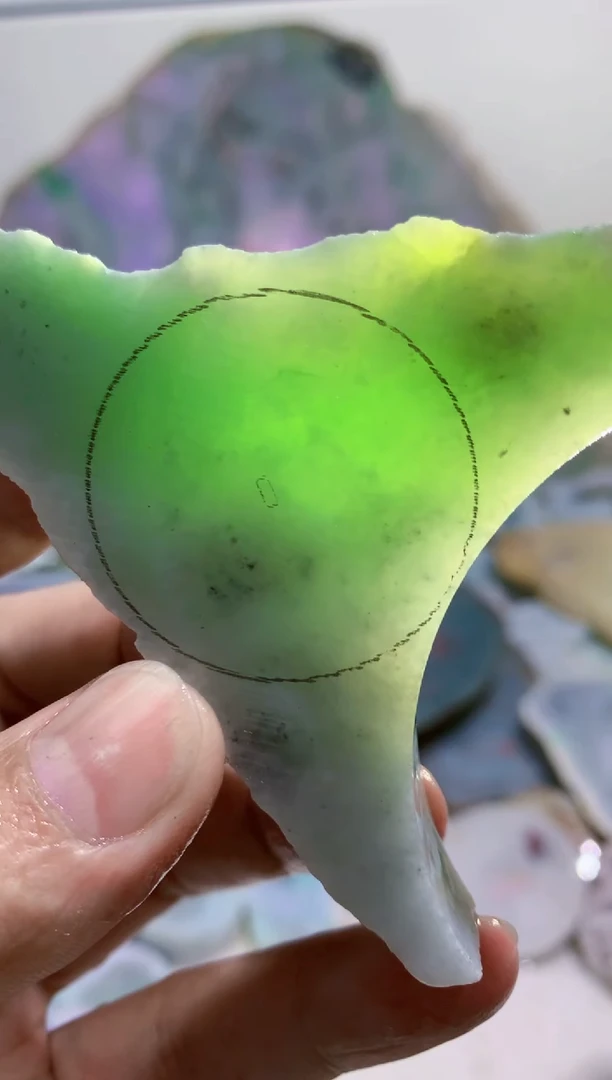 裸石翡翠0蒙0翡翠珠宝804