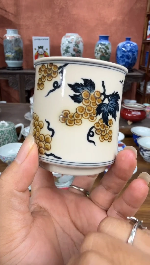 吴义松陶盟手绘陶瓷编码：3144
