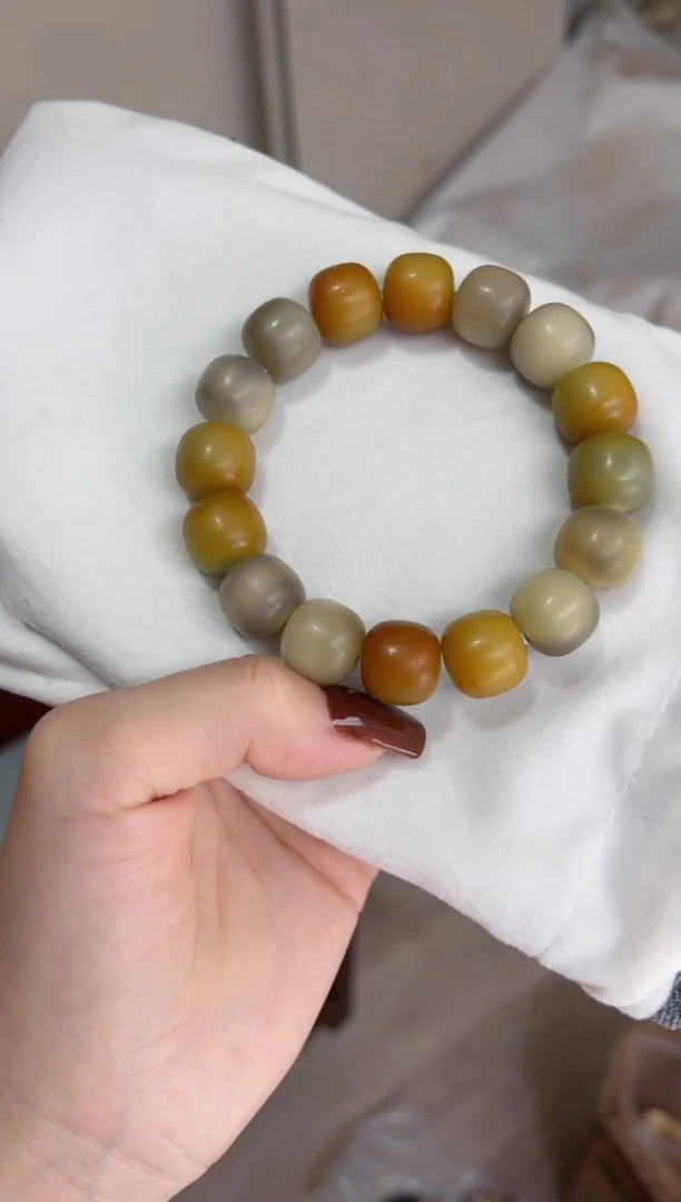 手串菩提根/象牙果f49干磨桶珠13*14mm手串