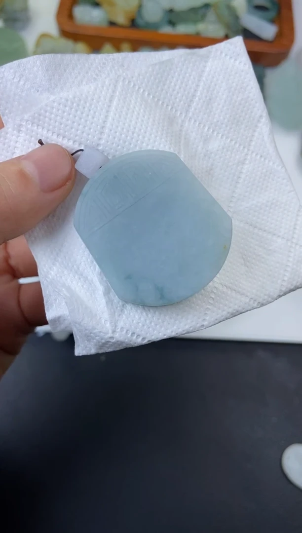 【闪购商品】定制翡翠未镶嵌无事牌