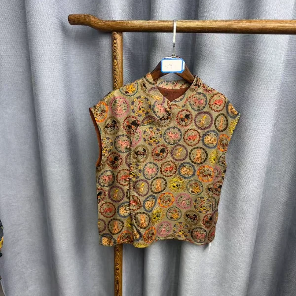 （瑕疵）新款时尚休闲香云纱奥黛上衣Z293