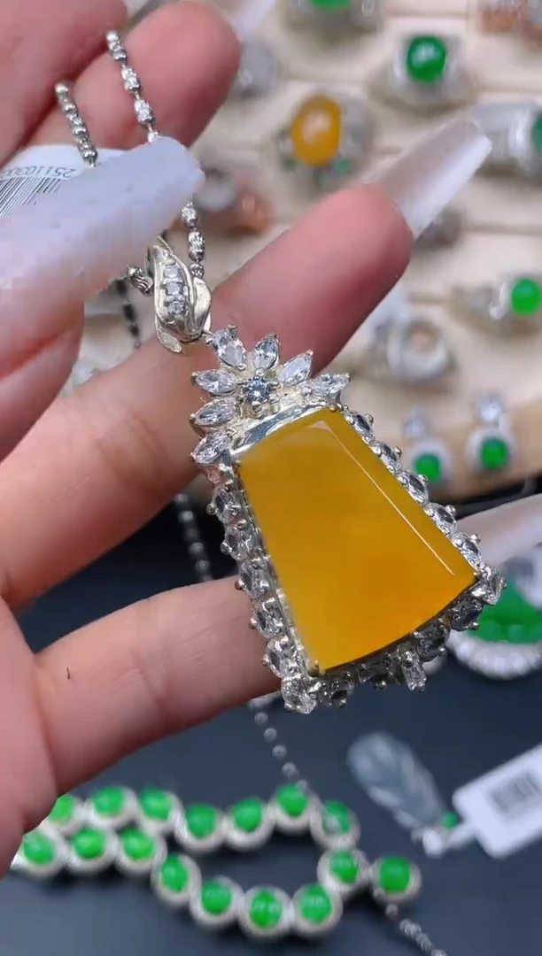 未镶嵌定制翡翠天然翡翠蛋面35