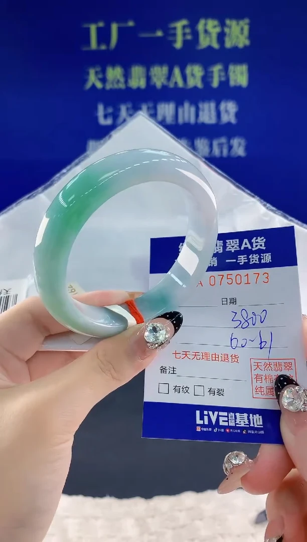未镶嵌手镯翡翠73天然翡翠A货