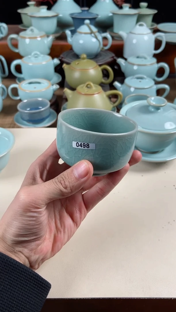 【闪购商品】其他498号仿古釉罗汉杯支钉烧原泥胎