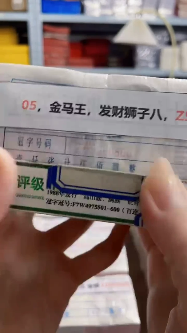 M 05，金马王，发财狮子八，Z5C0668888