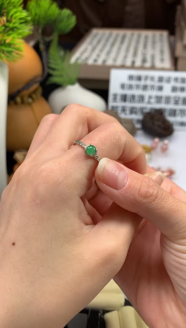 未镶嵌戒指翡翠飞*---117307