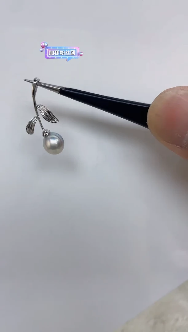 海水珍珠银S925镶嵌颈饰