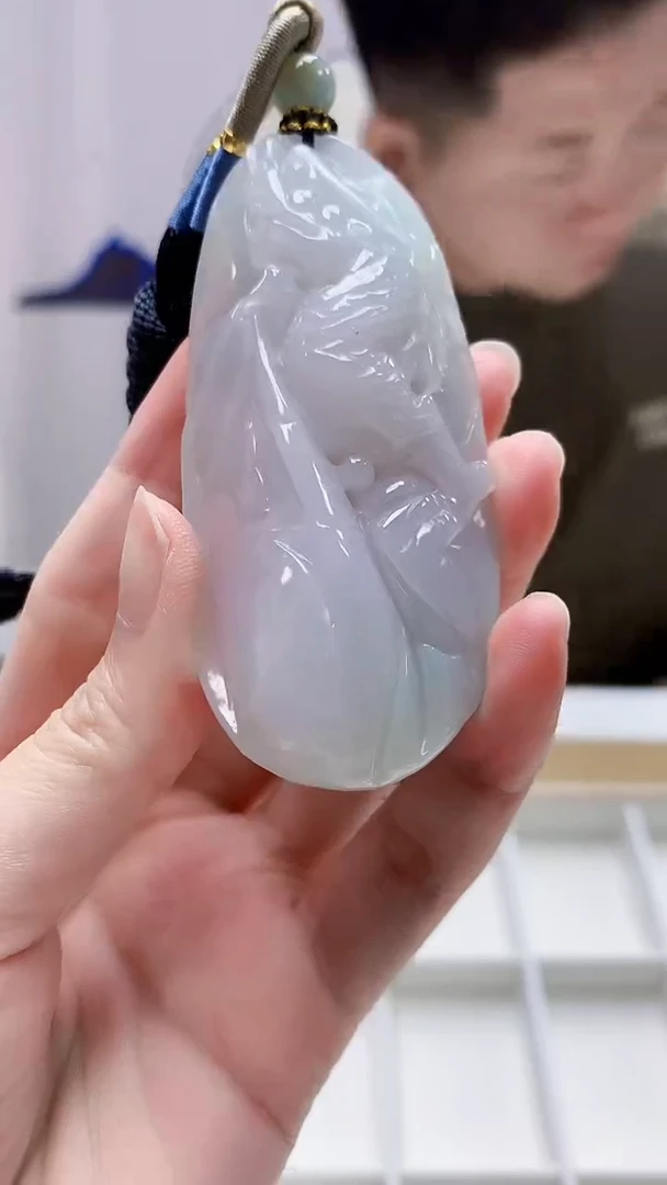 未镶嵌定制翡翠4917zm-毛货挂件102龙牌