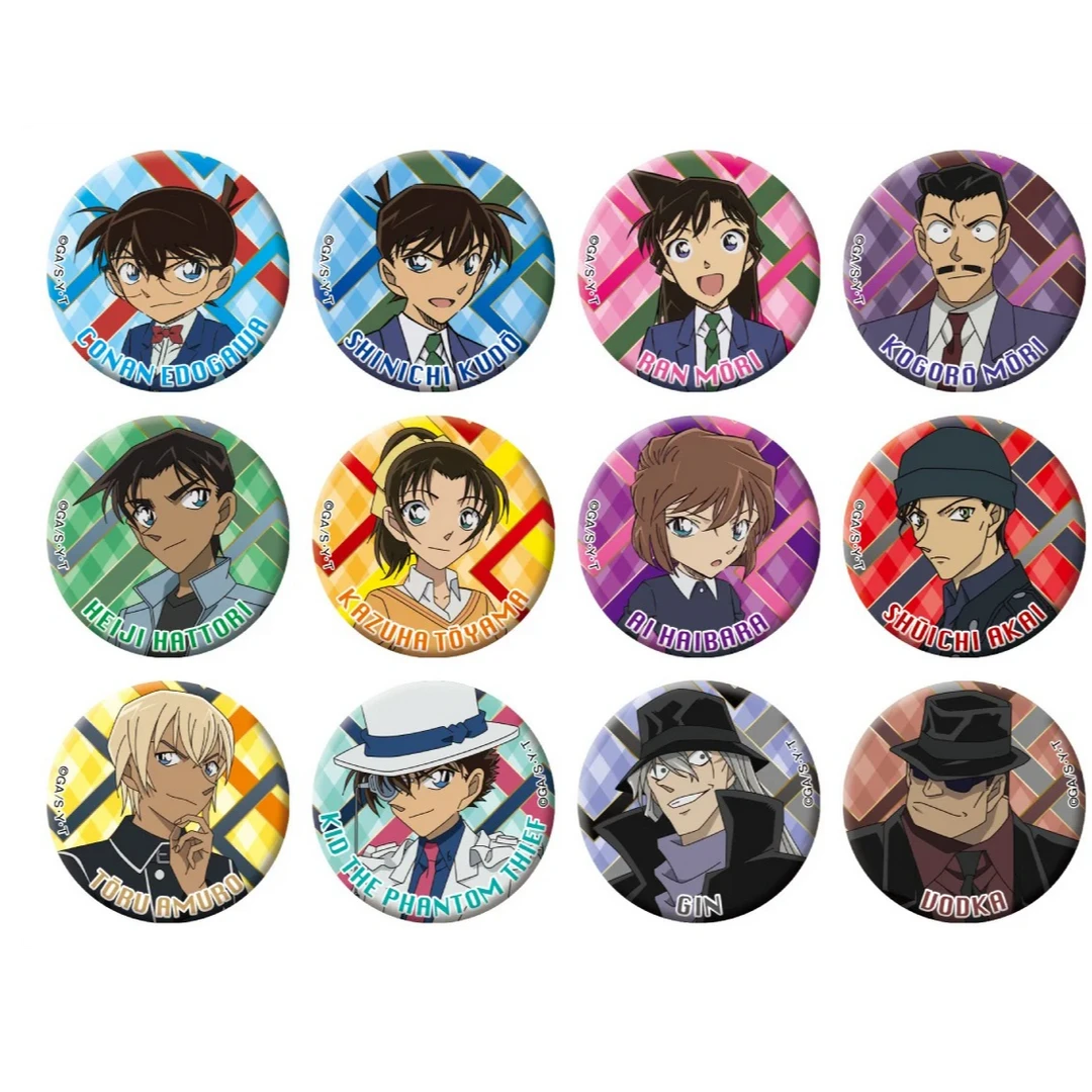 【拆袋·送许愿·日谷】Enksy 名侦探柯南 资料卡+迷你纽扣吧唧 盲袋