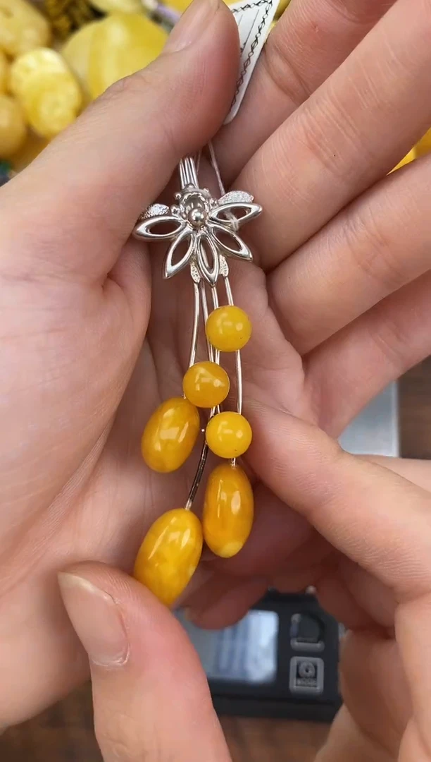 裸石琥珀未镶嵌天然琥珀蜜蜡