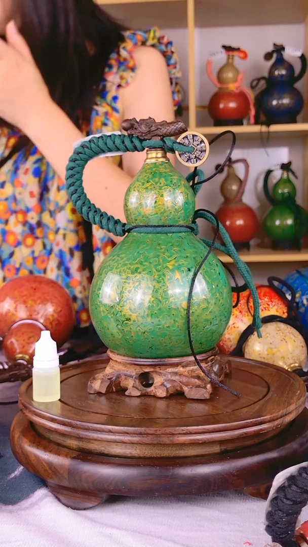 0383大漆酒葫芦 送葫芦就是送福禄啦