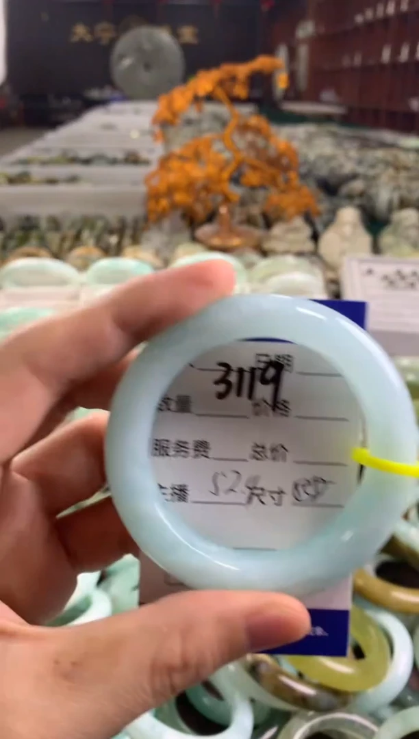 蛇纹石玉未镶嵌手镯3119