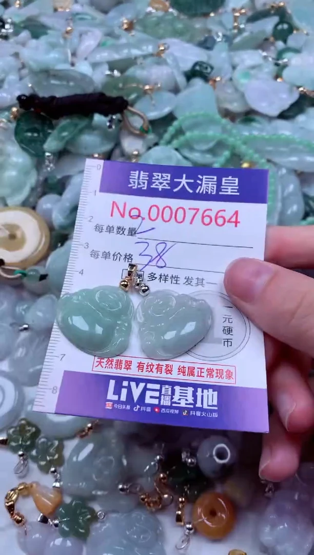 吊坠(不含链)未镶嵌翡翠7664