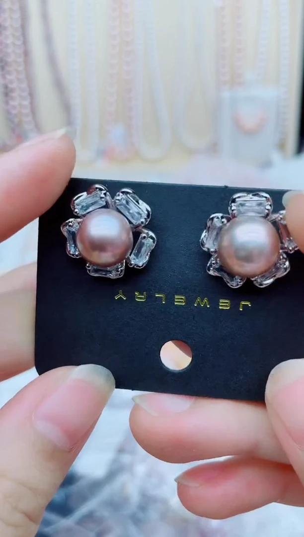 未镶嵌淡水珍珠耳饰耳钉多样性发其一