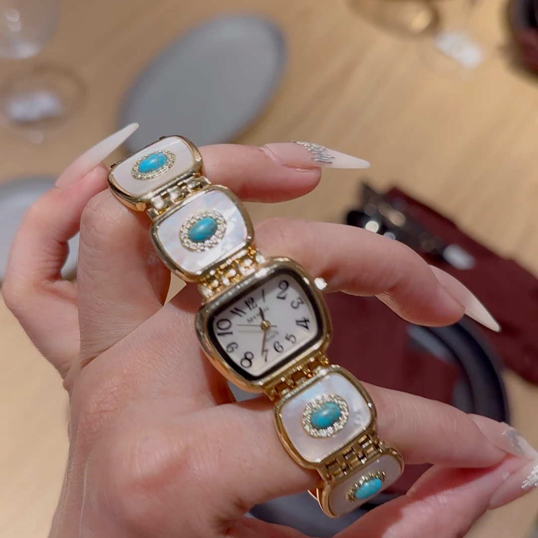 SPEMATE麻利1【1-1】127女士蓝色松白贝贝气质高级感七夕tapsil手表