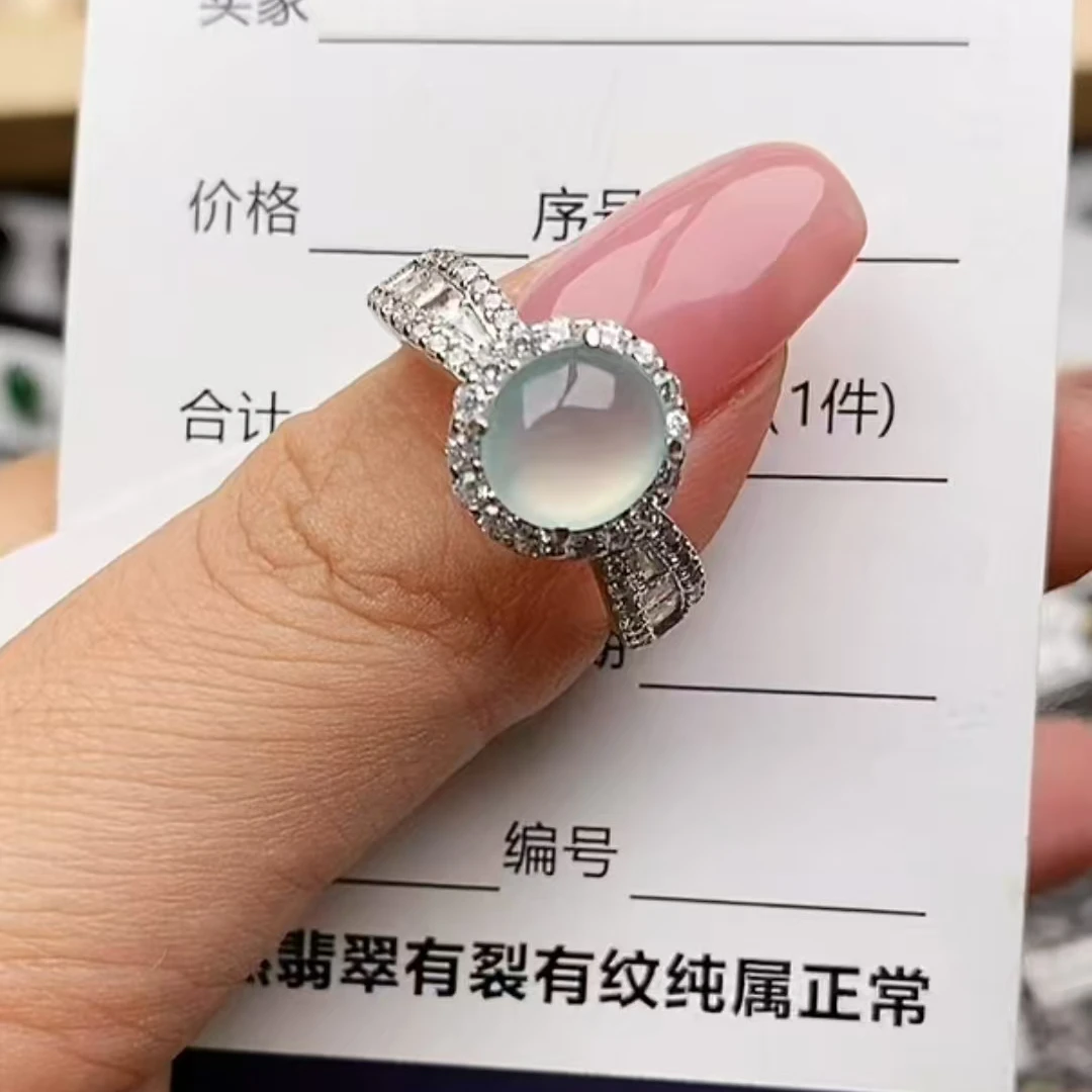 纯天然a货翡翠戒指