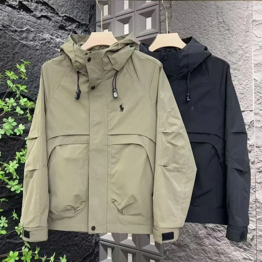 秋冬季男士时尚百搭战马工装冲锋衣棉服8888