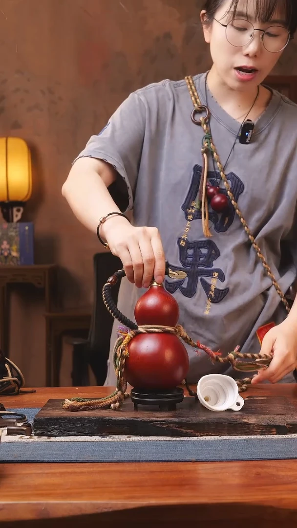 853号精品大漆葫芦防腐防渗装水茶酒