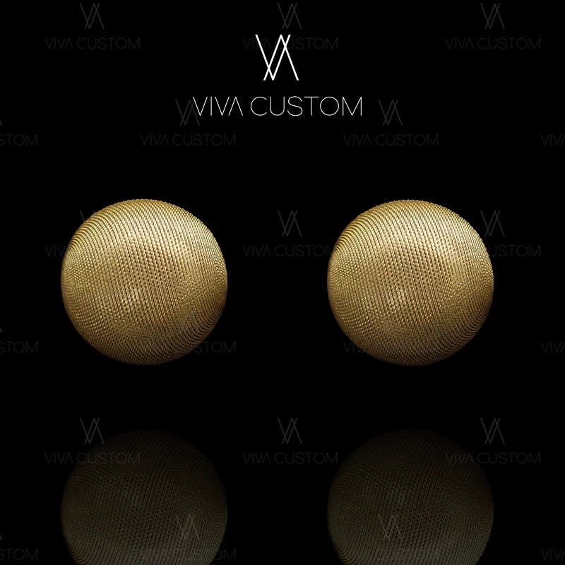 铜合金耳饰 （素金系列）极简百搭圆形纽扣耳钉