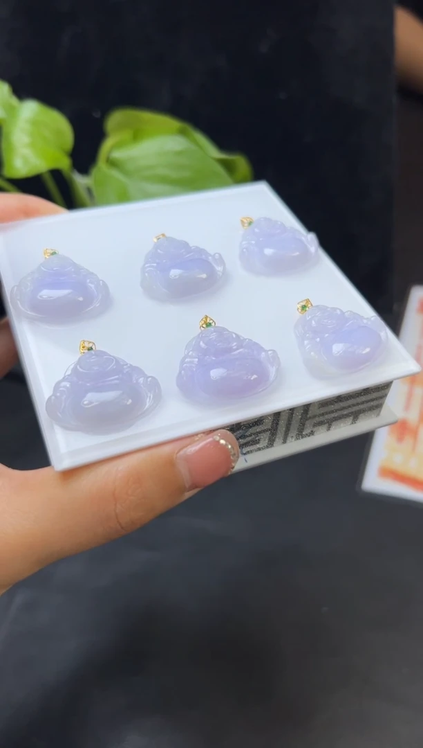 【闪购商品】翡翠颈饰18K金镶嵌008-A90040多样性发一件