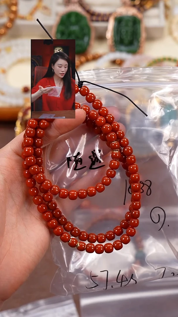 未镶嵌手串南红玛瑙随**安柒禧文玩回血好物